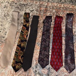 Men’s Tie lot Croft& Barrow Moody&web Saddlebred lands End Preswick Ketch